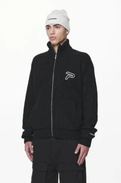 Riggo Heavy Knit Jacket Black -Pegador Sale Store PGDR DO NOT DISTURB E COMMERCE DAY 261901