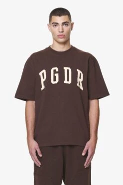 Layton Oversized Tee Washed Oak Brown