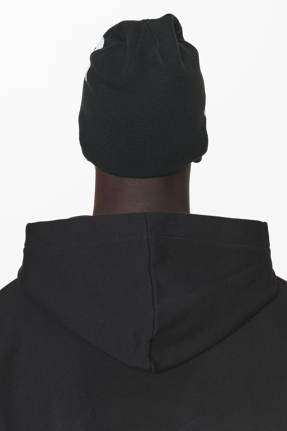 Feala Jaquard Beanie Black White 4 Feala Jaquard Beanie Black White - Image 4