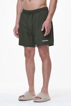 Logo Swim Shorts Dark Olive -Pegador Sale Store PGDR LAST MINUTE E COMMERCE PANTS1006 1
