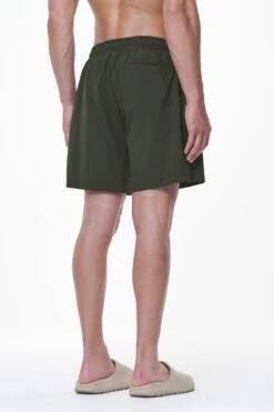 Logo Swim Shorts Dark Olive -Pegador Sale Store PGDR LAST MINUTE E COMMERCE PANTS1011 1