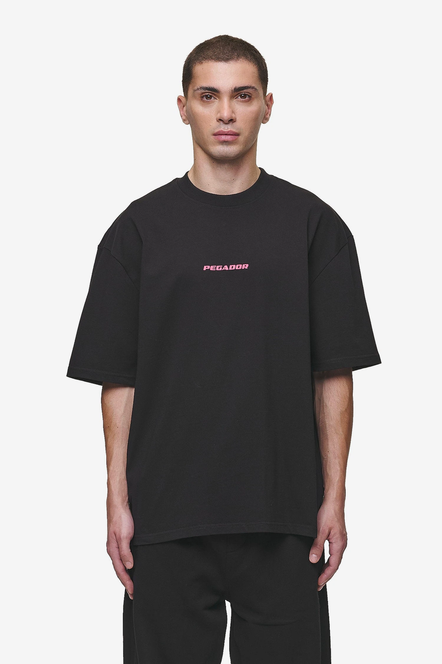 Colne Logo Oversized Tee Washed Black Virtual Pink 3 Colne Logo Oversized Tee Washed Black Virtual Pink - Image 3