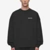 Rusk Logo Oversized Longsleeve Washed Black -Pegador Sale Store PGDR MOST ALIVE ECOMMERCE MENS DAY 152741