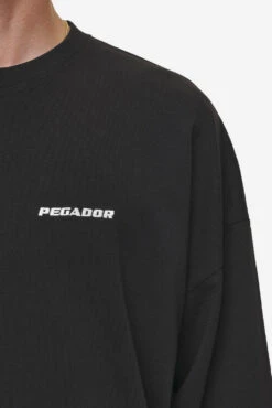 Rusk Logo Oversized Longsleeve Washed Black -Pegador Sale Store PGDR MOST ALIVE ECOMMERCE MENS DAY 152749