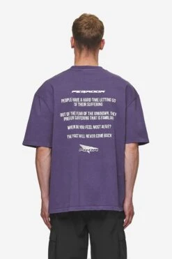Dubose Oversized Tee Vintage Deep Purple