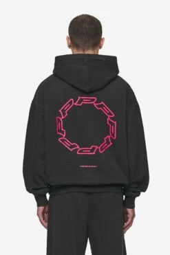 Hawkins Oversized Hoodie Vintage Black