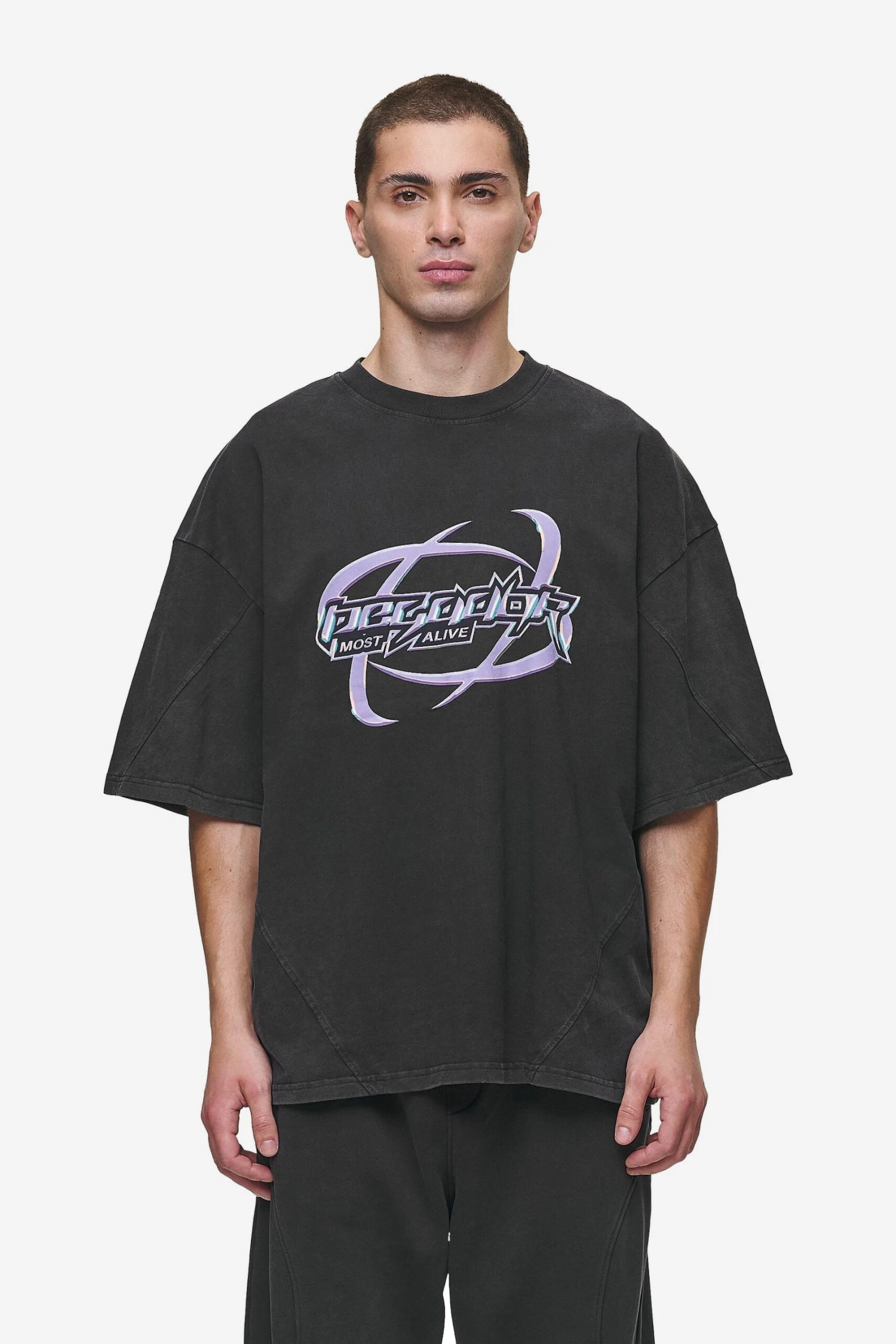 Mill Boxy Tee Vintage Black 1 Mill Boxy Tee Vintage Black