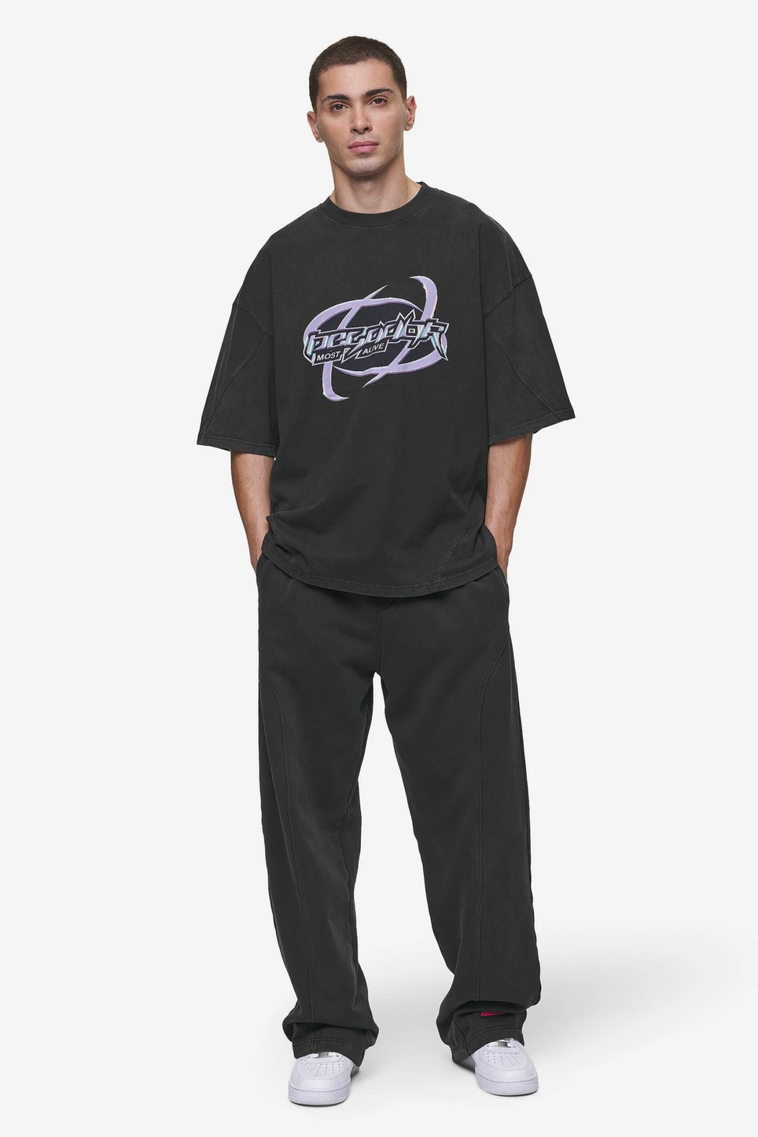 Mill Boxy Tee Vintage Black 2 Mill Boxy Tee Vintage Black - Image 2