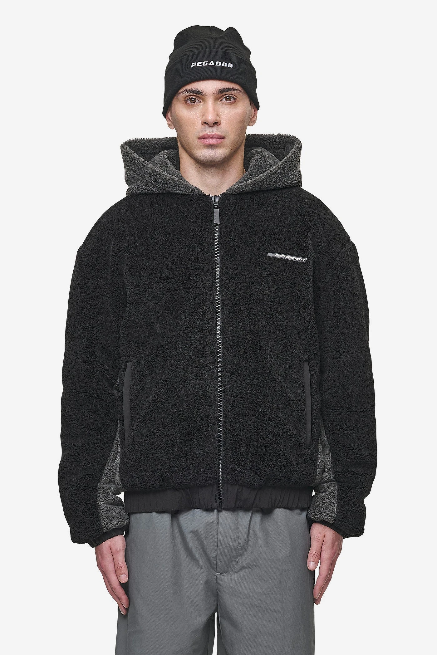 Absecon Teddy Jacket Black Anthracite 1 Absecon Teddy Jacket Black Anthracite