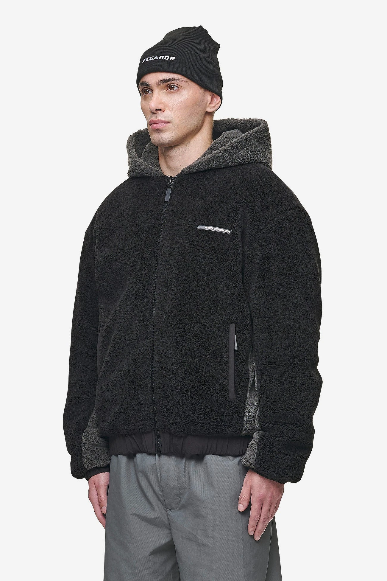 Absecon Teddy Jacket Black Anthracite 3 Absecon Teddy Jacket Black Anthracite - Image 3