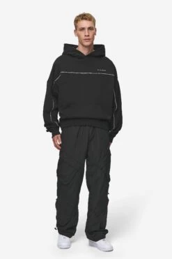 Beak Boxy Hoodie Washed Black