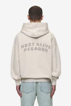 Buford Oversized Hoodie Washed Light Beige