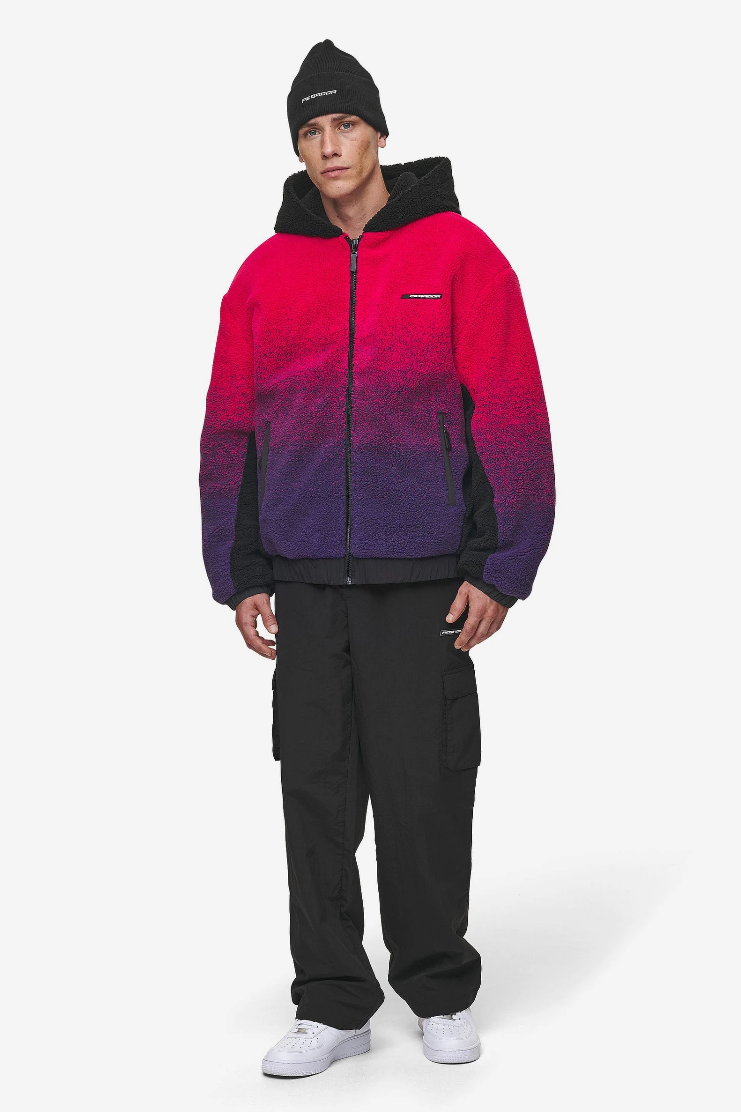 Absecon Teddy Jacket Virtual Pink Deep Purple Black 2 Absecon Teddy Jacket Virtual Pink Deep Purple Black - Image 2