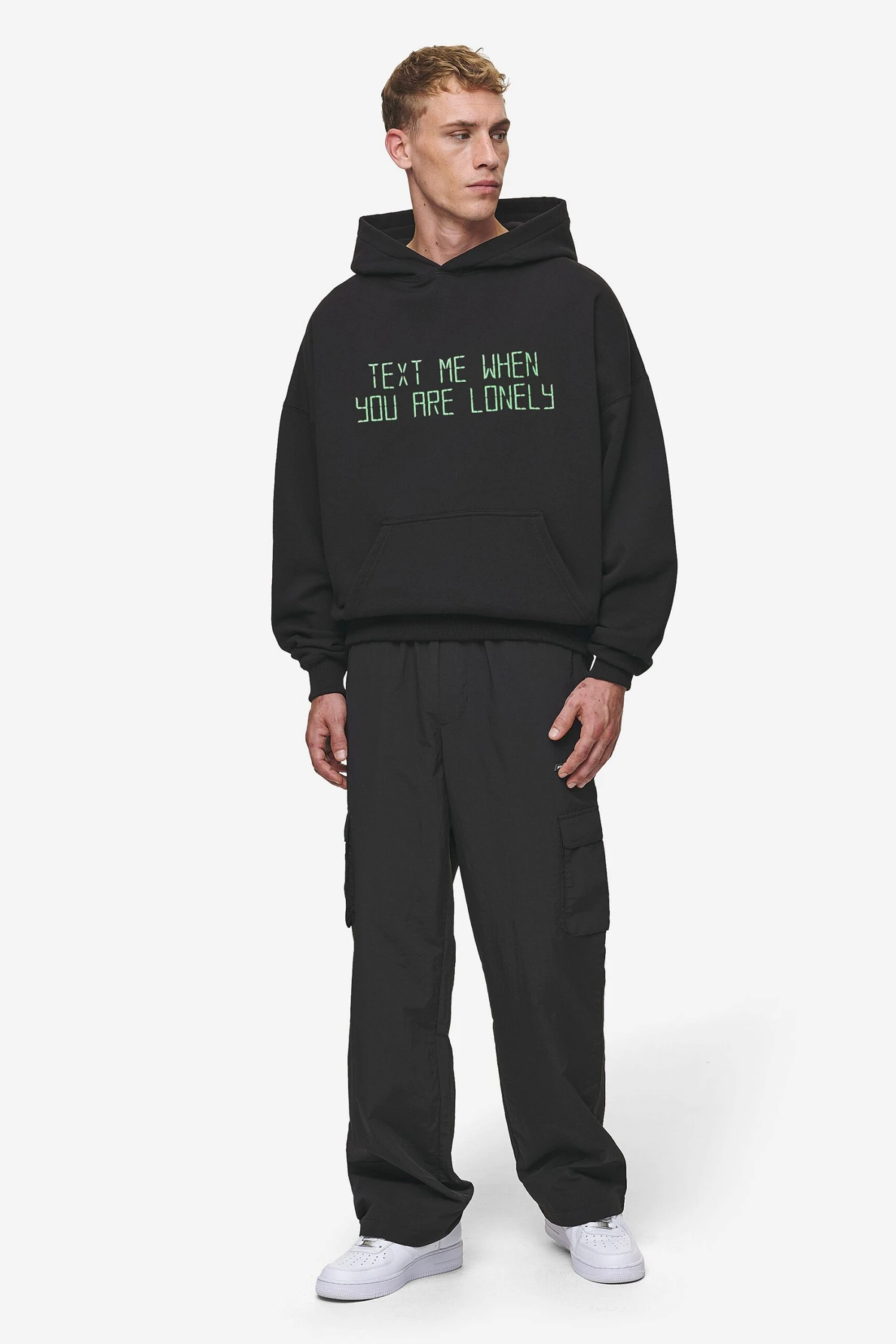 Bleek Boxy Hoodie Washed Black 5 Bleek Boxy Hoodie Washed Black - Image 5