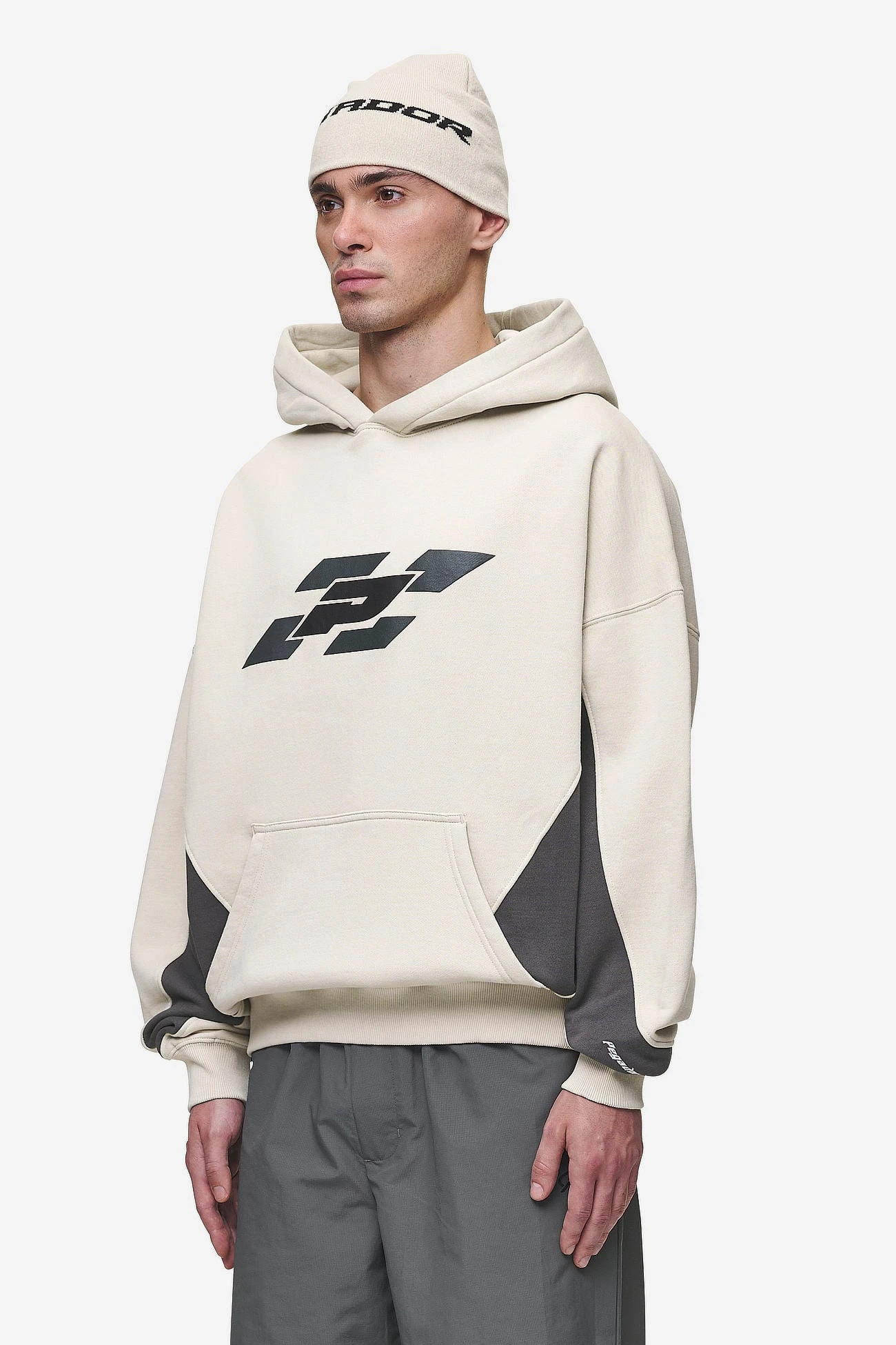 Slick Boxy Hoodie Washed Light Beige 3 Slick Boxy Hoodie Washed Light Beige - Image 3