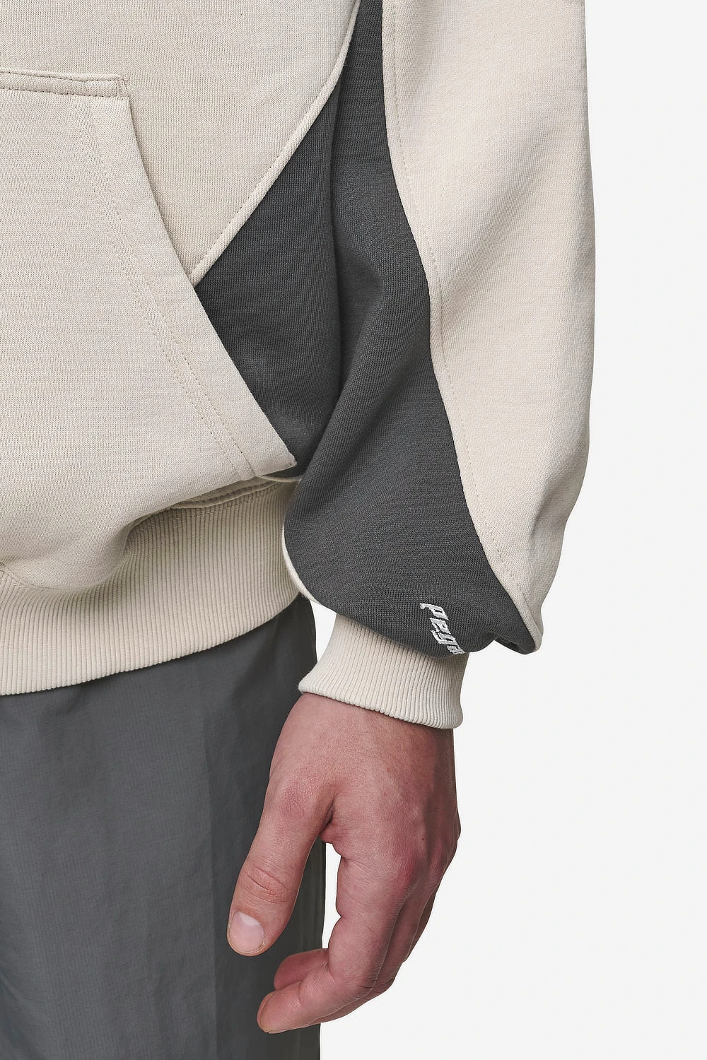 Slick Boxy Hoodie Washed Light Beige 6 Slick Boxy Hoodie Washed Light Beige - Image 6