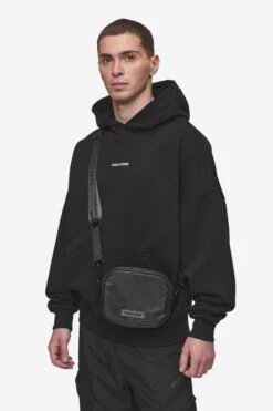 Rubber Logo Patch Nylon Shoulder Strap Bag Black -Pegador Sale Store PGDR MOST ALIVE ECOMMERCE MENS DAY 255166