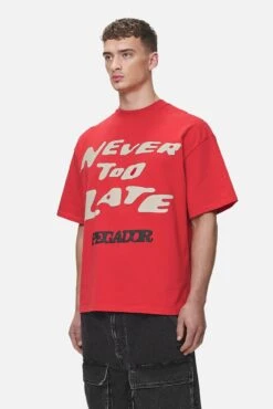 Corey Boxy Tee Washed Red -Pegador Sale Store PGDR NEVER TOO LATE ECOMMERCE MALE DAY 11