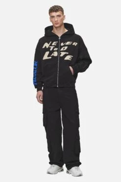 Corey Terry Boxy Sweat Jacket Washed Black -Pegador Sale Store PGDR NEVER TOO LATE ECOMMERCE MALE DAY 129