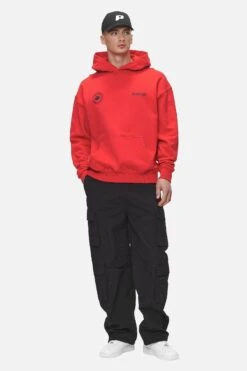 Gordan Oversized Hoodie Washed Red -Pegador Sale Store PGDR NEVER TOO LATE ECOMMERCE MALE DAY 1292