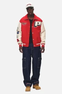 Oris Varsity Jacket Red Cream 10 Oris Varsity Jacket Red Cream -Pegador Sale Store PGDR NEVER TOO LATE ECOMMERCE MALE DAY 1481