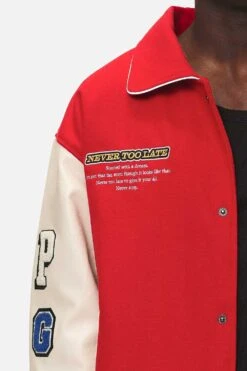 Oris Varsity Jacket Red Cream 14 Oris Varsity Jacket Red Cream -Pegador Sale Store PGDR NEVER TOO LATE ECOMMERCE MALE DAY 1491