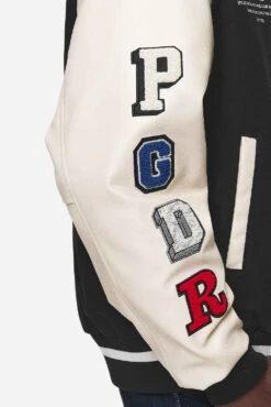 Oris Varsity Jacket Black Cream 16 Oris Varsity Jacket Black Cream -Pegador Sale Store PGDR NEVER TOO LATE ECOMMERCE MALE DAY 1509