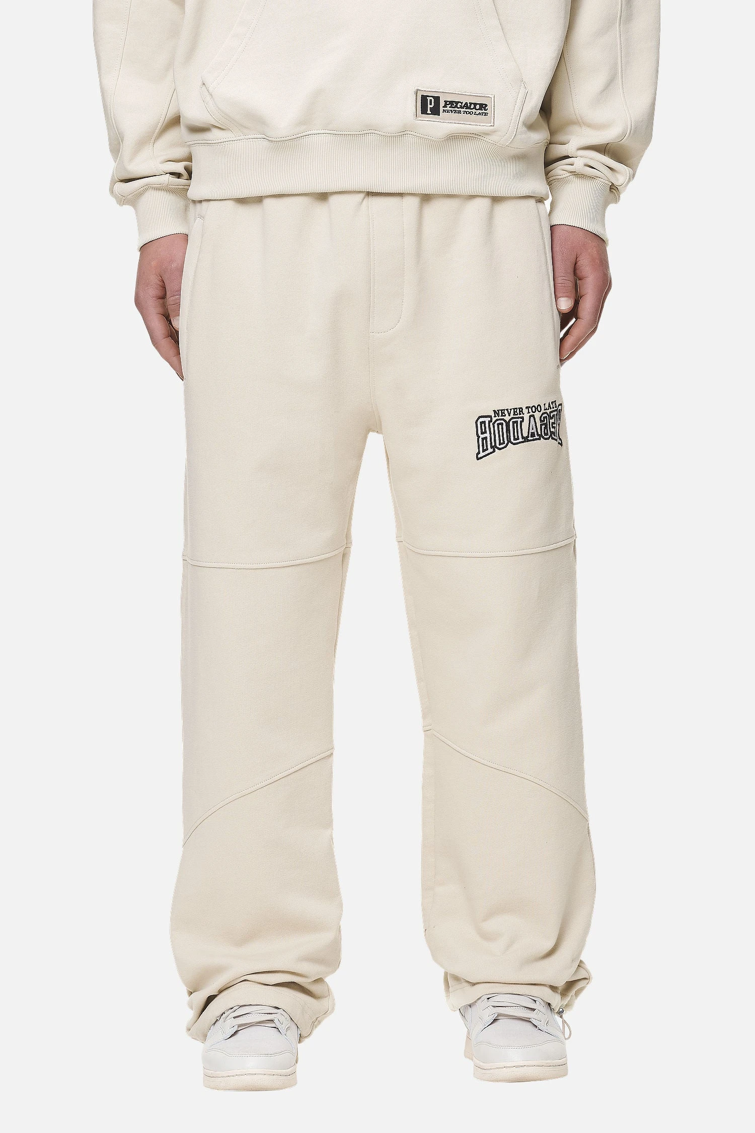 Beech Baggy Sweat Pants Washed Desert Sand