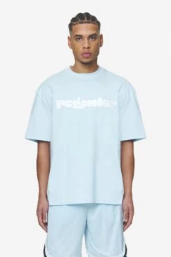 Cosmo Oversized Tee Washed Baby Blue
