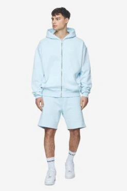 Logo Oversized Sweat Jacket Washed Baby Blue White Gum -Pegador Sale Store PGDR Next Wave E COMMERCE MENS DAY 248652