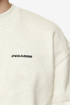 Logo Oversized Sweater Washed Salty Cream Black Gum -Pegador Sale Store PGDR Next Wave E COMMERCE MENS DAY 248773