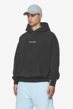Colne Logo Oversized Hoodie Vintage Black Baby Blue -Pegador Sale Store PGDR Next Wave E COMMERCE MENS DAY 248893