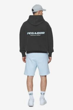 Colne Logo Oversized Hoodie Vintage Black Baby Blue -Pegador Sale Store PGDR Next Wave E COMMERCE MENS DAY 248899
