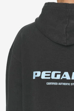 Colne Logo Oversized Hoodie Vintage Black Baby Blue -Pegador Sale Store PGDR Next Wave E COMMERCE MENS DAY 248903
