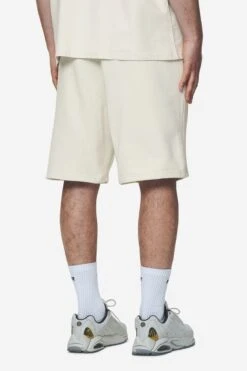 Logo Heavy Sweat Shorts Washed Salty Cream Black Gum -Pegador Sale Store PGDR Next Wave E COMMERCE MENS PANTS DAY 25063