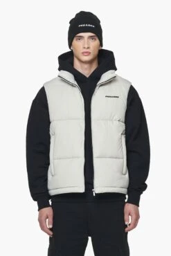 Landin Puffer Vest Ash Grey