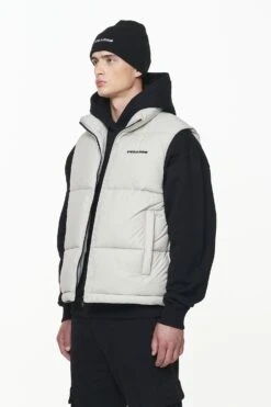 Landin Puffer Vest Ash Grey -Pegador Sale Store PGDR OUTERWEAR MENS6036