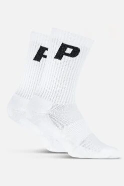 P Logo Socks White Black -Pegador Sale Store PLogoSocksWhiteBlack1