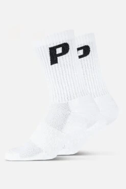 P Logo Socks White Black -Pegador Sale Store PLogoSocksWhiteBlack2