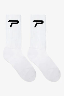 P Socks White Black