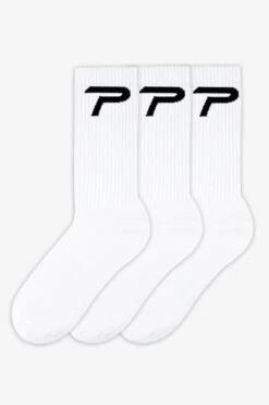 Pegador P Socks White Black (3 Pack) 3 Pegador P Socks White Black (3 Pack) -Pegador Sale Store PSocksWhiteBlack3ErPack2