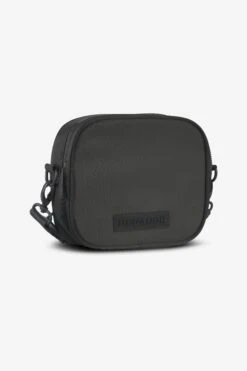 Rubber Logo Patch Nylon Shoulder Strap Bag Anthracite