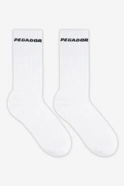 Side Logo Socks White Black