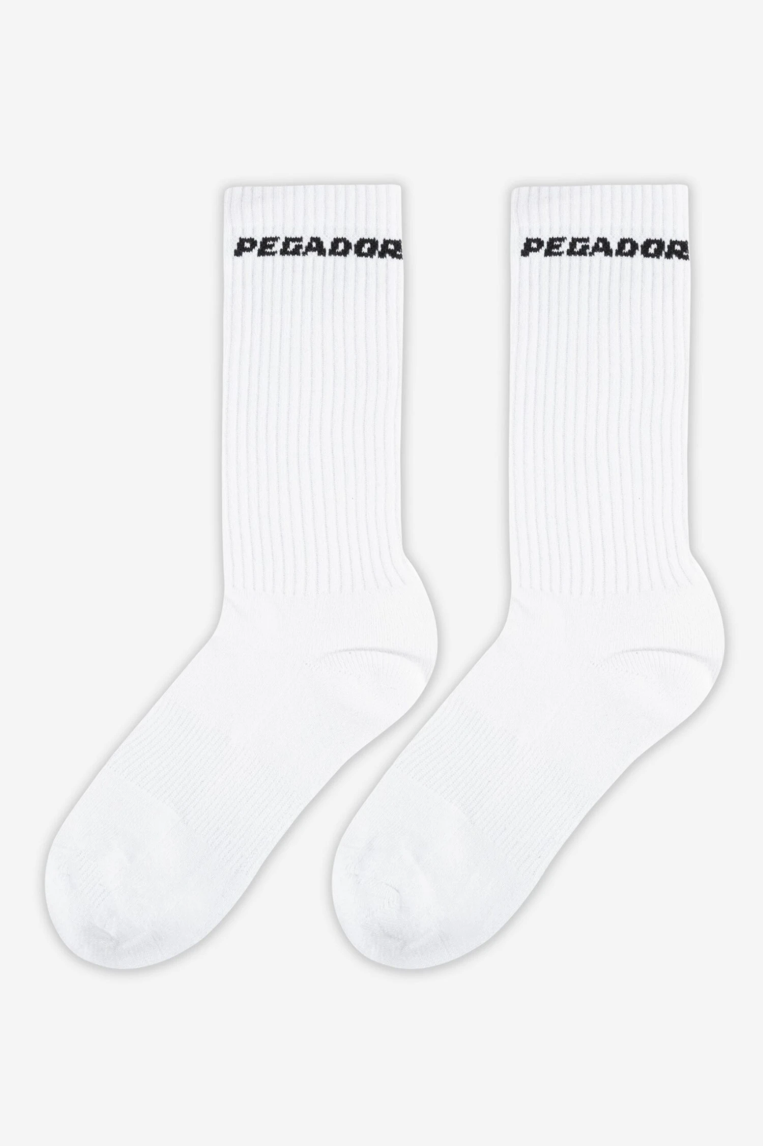 Side Logo Socks White Black 2 Side Logo Socks White Black - Image 2