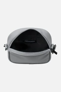 Skibo Logo Faux Leather Shoulder Strap Bag Cool Grey -Pegador Sale Store SKIBOLOGOFAUXLEATHERSHOULDERSTRAPBAGCOOLGREY6