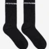 Side Logo Socks Black White -Pegador Sale Store SideLogoSocksBlackWhite
