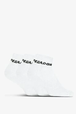 Pegador Low Socks White Black (3 Pack)