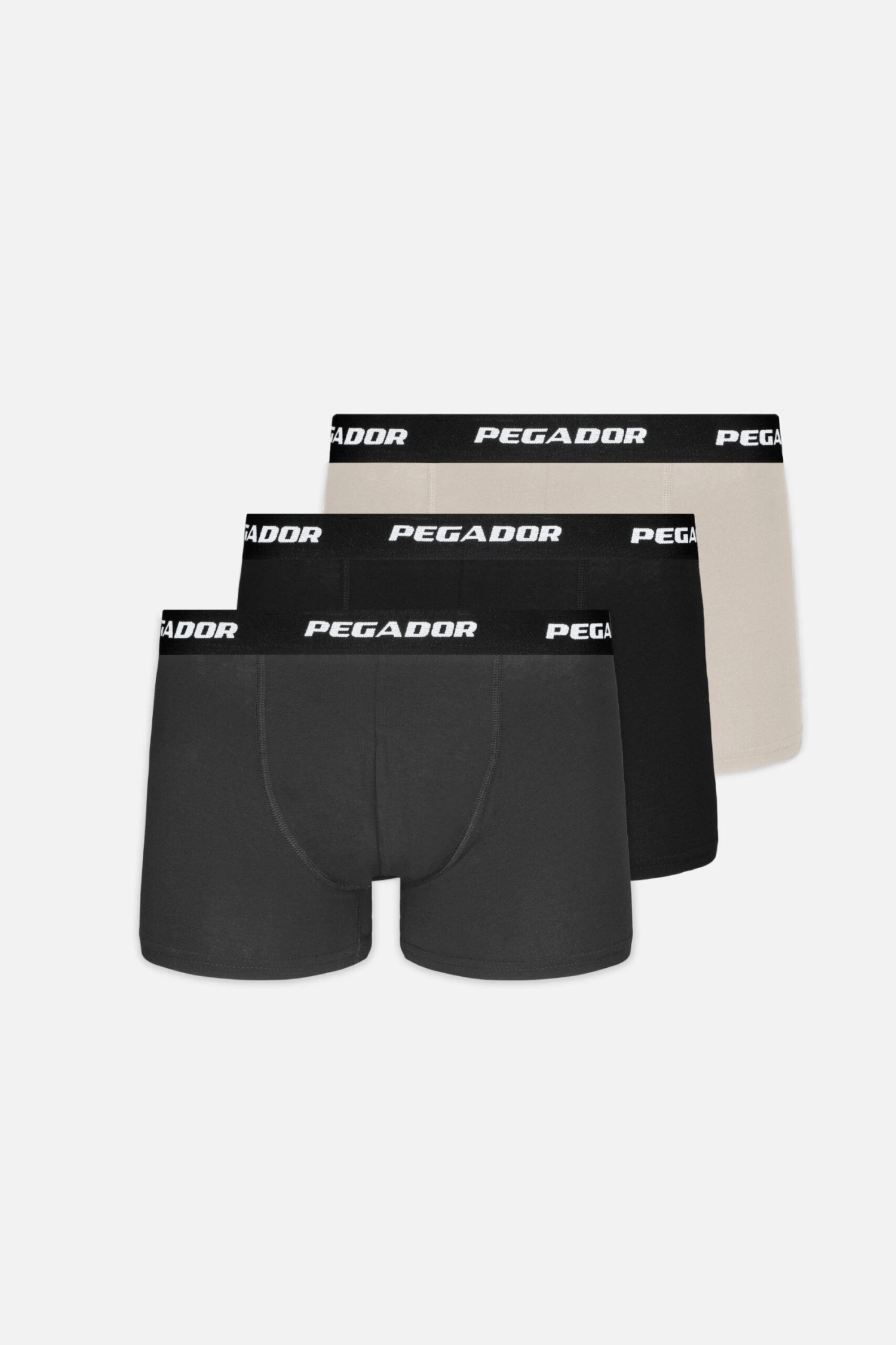 Pegador Tantun Boxershorts 3 Pack Light Beige Anthracite Black 3 Pegador Tantun Boxershorts 3 Pack Light Beige Anthracite Black - Image 3