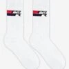 Pegador Yama Socks White Virtual Pink Deep Purple (Single Pack)