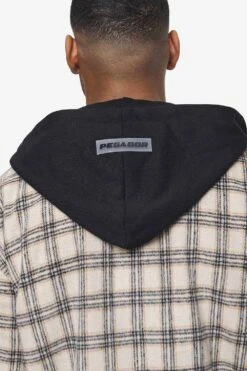 Fontana Hooded Hairy Zip Flannel Jacket Cream Orange -Pegador Sale Store detail PGDR BLACKFRIDAY 2023 MENS19169